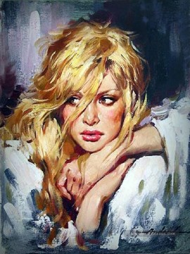Une jolie femme AA 03 Impressionist Peinture à l'huile